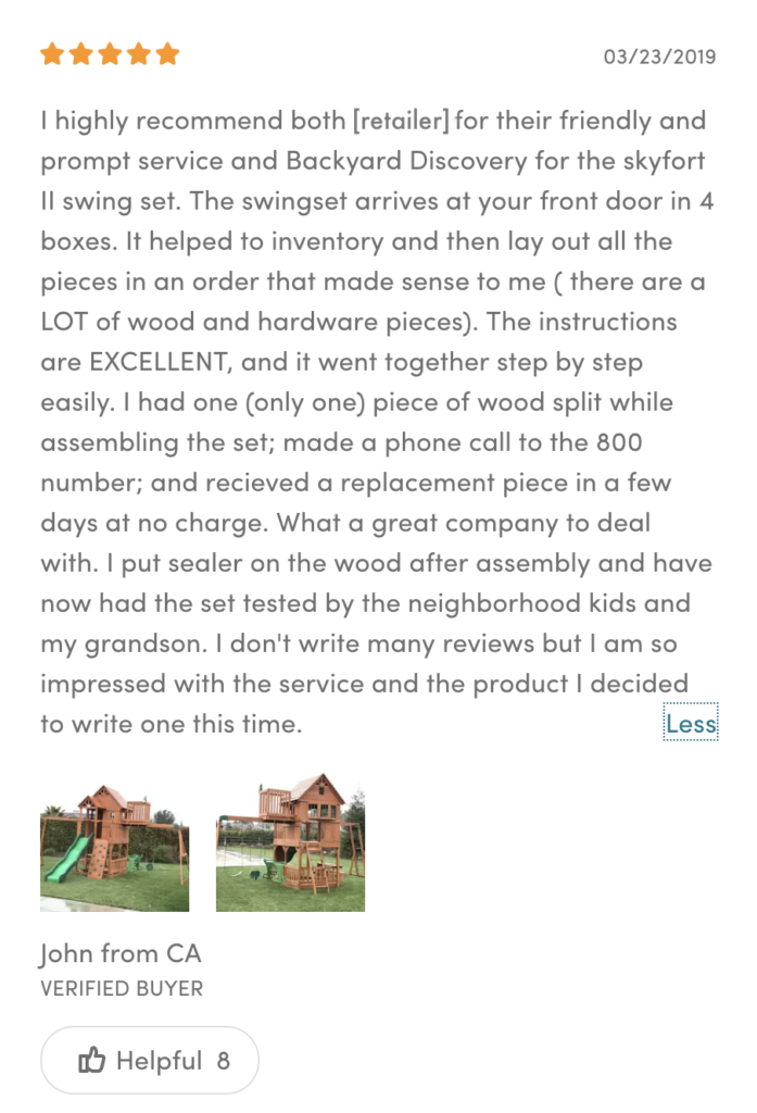 Wayfair playset review
