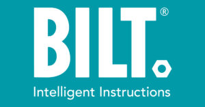 BILT Incorporated social media logo blue background, creators of the BILT app