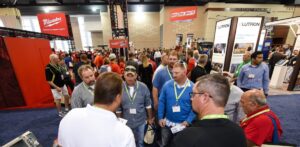 crowd at the NECA trade show convention