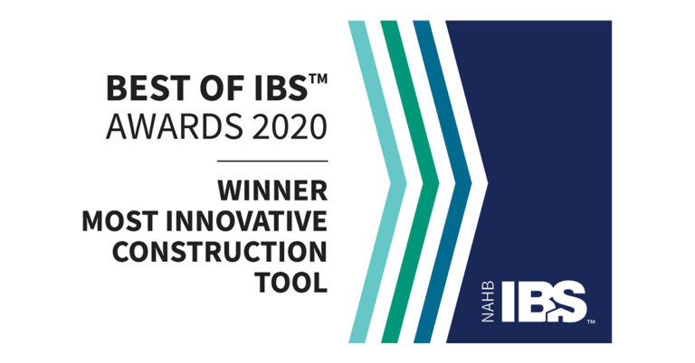 Official navy and blue badge of the Best of IBS Awards for Best Home Software Product of 2023